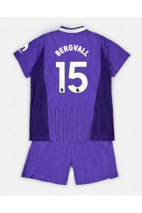 Tottenham Hotspur Lucas Bergvall #15 Babyklær Tredje Fotballdrakt til barn 2026-27 Korte ermer (+ Korte bukser)